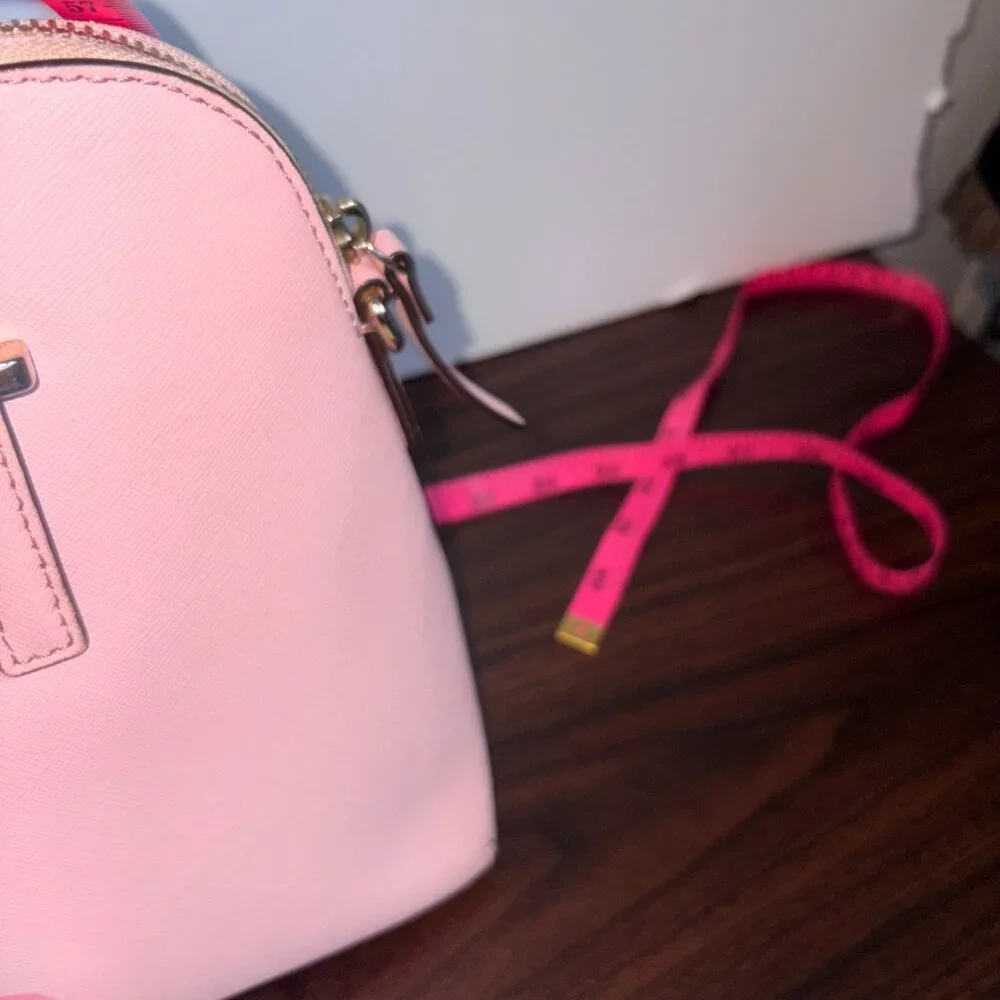 Kate Spade Cedar Street Maise Leather Pink/Rose Satchel Crossbody Quiet Luxury